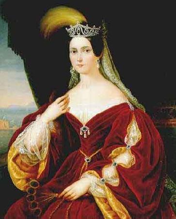 Frances Hudson Storrs Portrait of Maria Theresa of Austria Teschen Sweden oil painting art